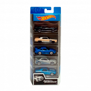 Машинка Базова Hot Wheels Mustang / Monte Carlo / Porsche 911 / Nissan Skyline / Camaro Fast & Furious 1:64 GHP55 GMG69 Silver 5шт - Retromagaz