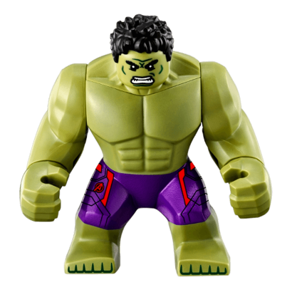 Фігурка Lego Marvel Hulk with Black Hair and Dark Purple Pants with Avengers Logo Super Heroes sh0173 1 Б/У - Retromagaz