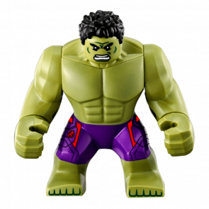 Фігурка Lego Marvel Hulk with Black Hair and Dark Purple Pants with Avengers Logo Super Heroes sh0173 1 Б/У - Retromagaz