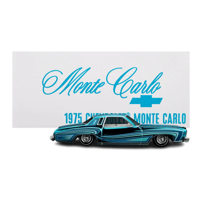 Машинка Premium Hot Wheels 1975 Chevrolet Monte Carlo Red Line Club RLC 1:64 HWF19 Teal - Retromagaz