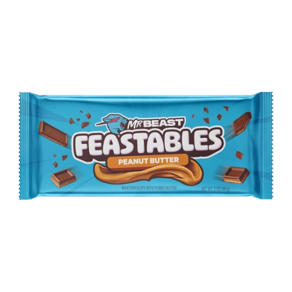 Батончик MrBeast Feastables Peanut Butter King Size 60g - Retromagaz